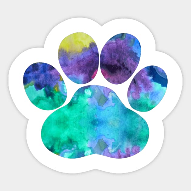 Dog Paw Sticker by BittenByErmines